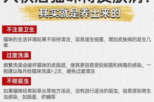 猫皮肤病的预防与治疗措施（针对猫皮肤病的预防和治疗方法全解析）